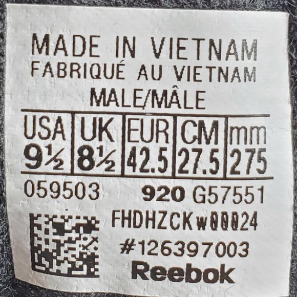 Reebok Question Mid Iverson Men's Size 9.5 W/Laces Black/Red G57551 New - Picture 9 of 9